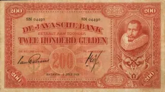 Netherlands East Indies 200 Gulden, 1930 image