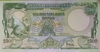 Indonesia 2.500 Rupiah, 1957 image