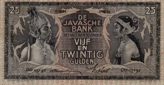 Netherlands East Indies 25 Gulden, 1939 image