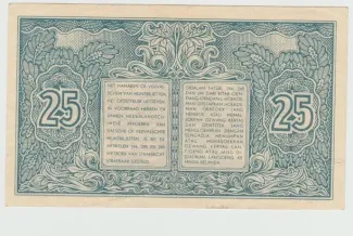 Netherlands East Indies 25 Sen, 1947 reverse