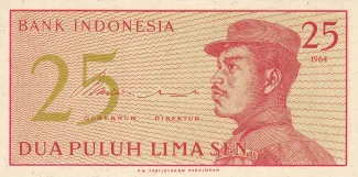 Indonesia 25 Sen, 1964 image