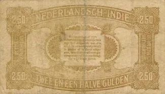 Netherlands East Indies 2 Gulden, 1920 reverse