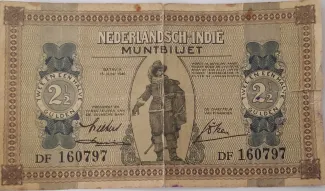 Netherlands East Indies 2 Gulden, 1940 image