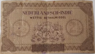 Netherlands East Indies 2 Gulden, 1940 reverse