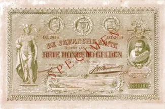 Netherlands East Indies 300 Gulden, 1901 image