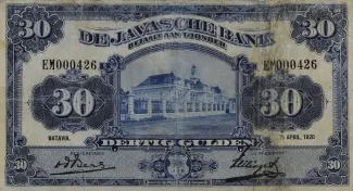 Netherlands East Indies 30 Gulden, 1921 image