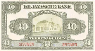 Netherlands East Indies 40 Gulden, 1921 image