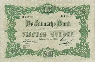Netherlands East Indies 50 Gulden, 1922 image
