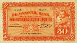 Netherlands East Indies 50 Gulden, 1930 image