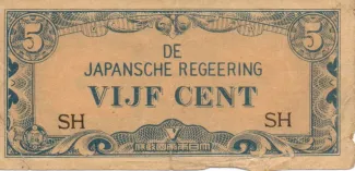 Netherlands East Indies 5 Cents, 1942 image