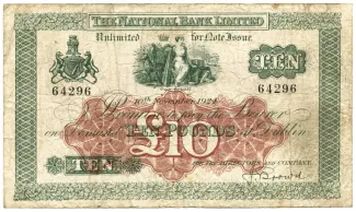 Ireland 10 Pounds, 1927 image