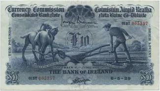 Ireland 10 Pounds, 1929 image