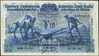 Ireland 10 Pounds, 1939 image