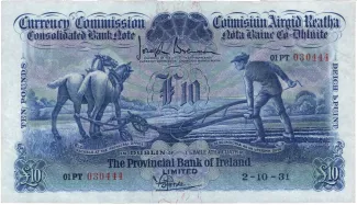 Ireland 10 Pounds, 1939 image