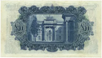 Ireland 10 Pounds, 1929-1939 reverse