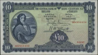 Ireland 10 Pounds, 1960 image