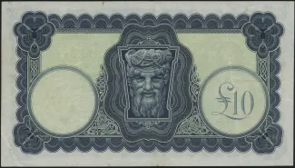 Ireland 10 Pounds, 1945-1960 reverse