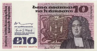 Ireland 10 Pounds, 1992 image