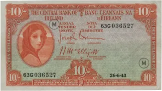 Ireland 10 Shillings, 1944 image