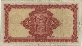 Ireland 20 Pounds, 1928 reverse