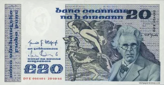 Ireland 20 Pounds, 1992 image