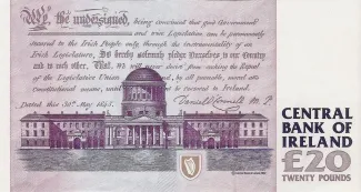 Ireland 20 Pounds, 1992-1999 reverse