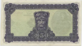 Ireland 50 Pounds, 1928 reverse