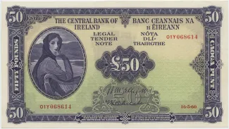 Ireland 50 Pounds, 1960 image