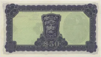Ireland 50 Pounds, 1943-1960 reverse