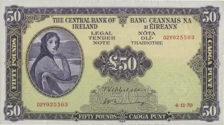 Ireland 50 Pounds, 1977 image
