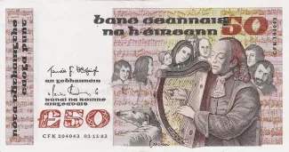 Ireland 50 Pounds, 1991 image