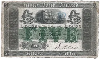 Ireland 5 Pounds, 1919 image