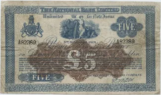 Ireland 5 Pounds, 1919 image
