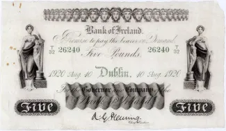 Ireland 5 Pounds, 1921 image