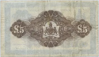 Ireland 5 Pounds, 1922-1926 reverse