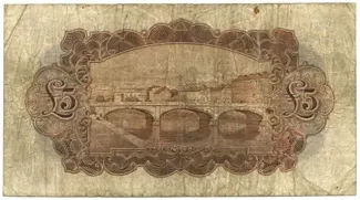 Ireland 5 Pounds, 1929-1933 reverse