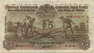 Ireland 5 Pounds, 1939 image