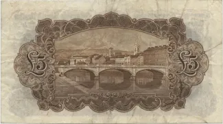 Ireland 5 Pounds, 1929-1939 reverse