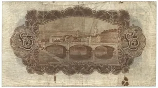 Ireland 5 Pounds, 1929-1939 reverse