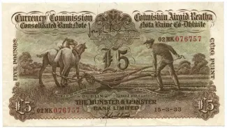Ireland 5 Pounds, 1939 image