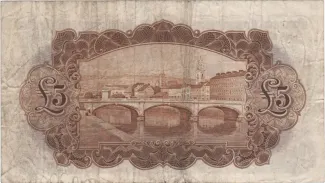 Ireland 5 Pounds, 1929-1939 reverse