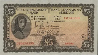 Ireland 5 Pounds, 1944 image