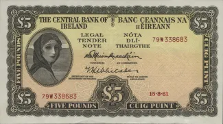 Ireland 5 Pounds, 1975 image