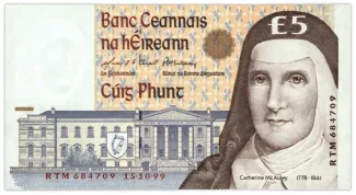 Ireland 5 Pounds, 1999 image
