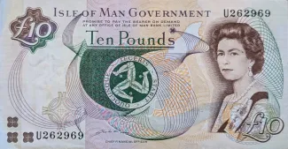 Isle of Man 10 Pounds, 1991-2019 obverse