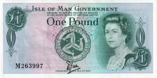 Isle of Man 1 Pound - Elizabeth II, 1983 obverse