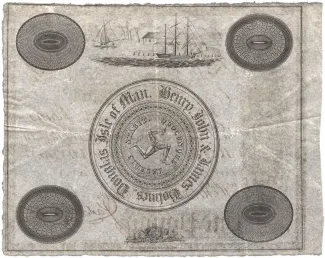Isle of Man 1 Pound, 1840-1847 reverse