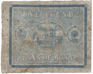 Isle of Man 1 Pound, 1851 reverse