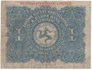 Isle of Man 1 Pound, 1927 reverse