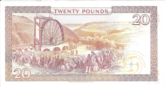 Isle of Man 20 Pounds - Elizabeth II, 1990-2002 reverse